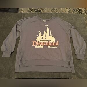 Disneyland Resort Sleeping Beauty Castle Grey Pullover Crewneck